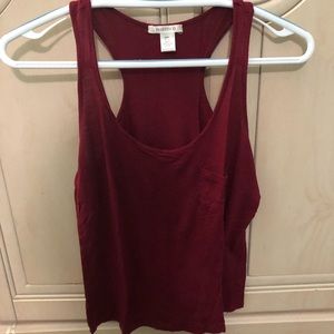 Burgundy tank top